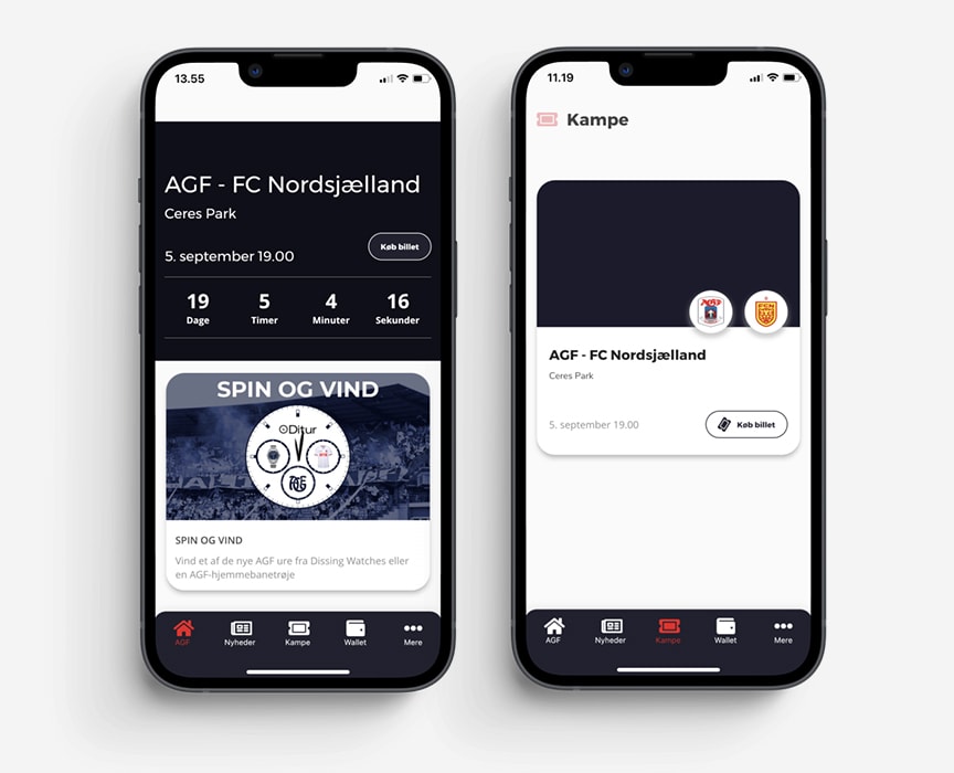 AGF fodbold app - Venue Manager