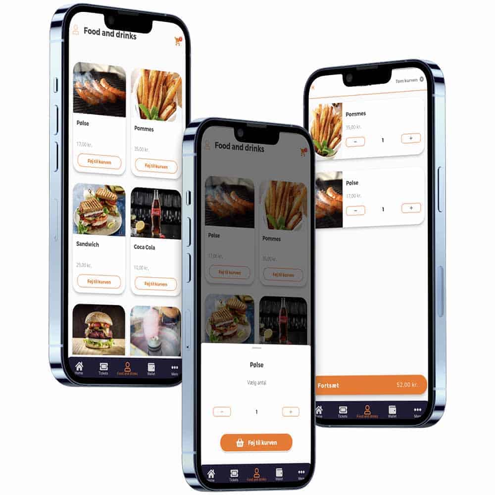 Skab mersalg på mad og drikke med Venue Managers Mobil App