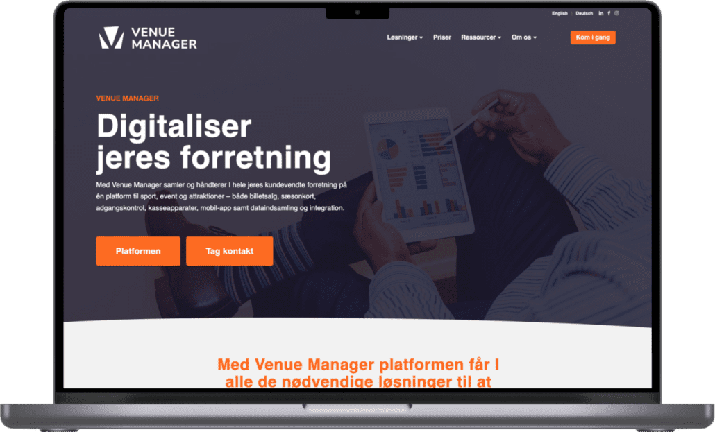Venuemanager.net - Website renewal - Neue Website